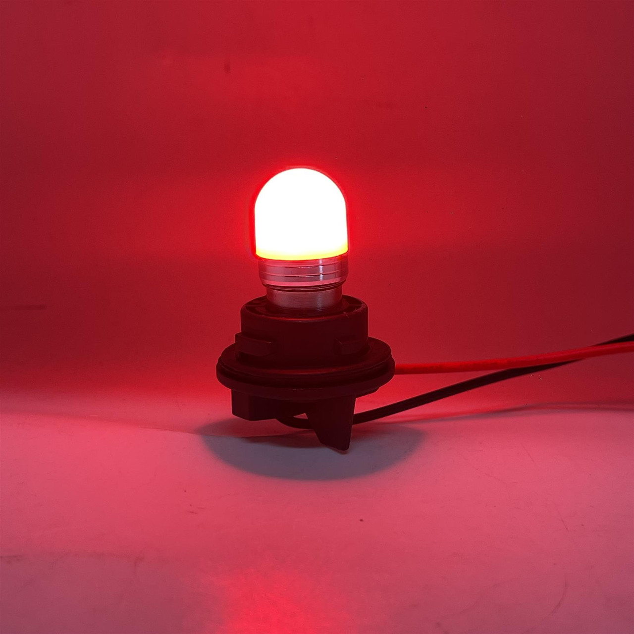 Red 12V 24V BAW15S PR21W 191 LED Bulb Diffused Lens 10-30V Stop Tail Fog 300LM