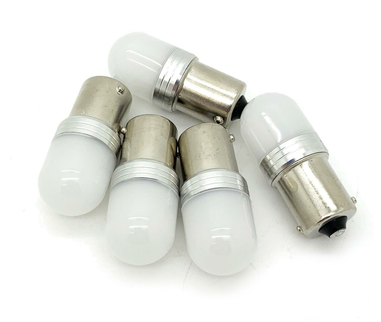 12v 24v 382 BA15S R5W 245 207 LED Bulbs Opaque frosted lens ba15s marker lights