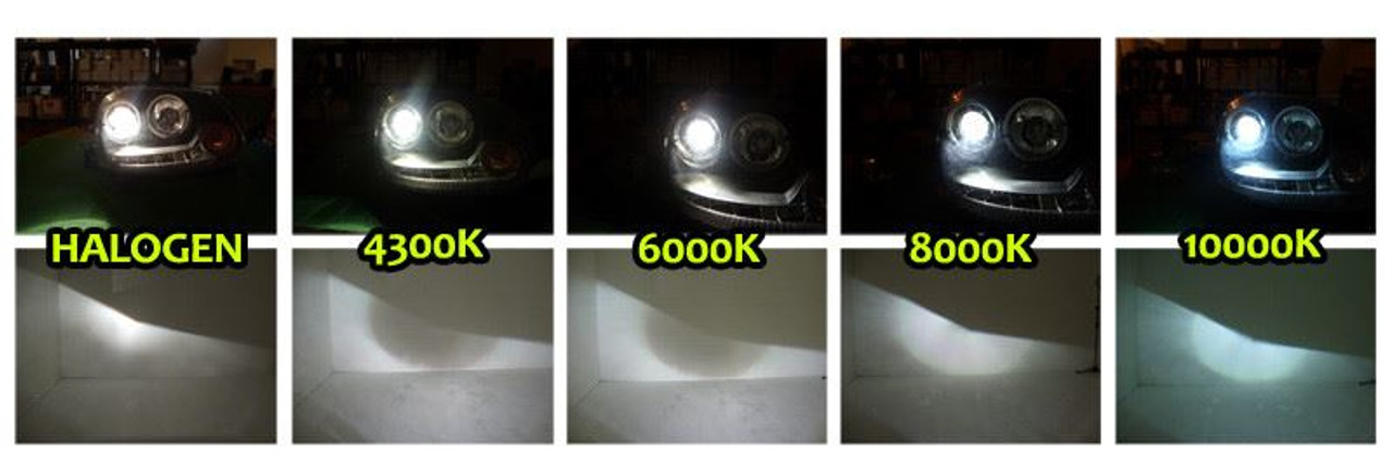 Pair H1 55W Xenon HID Bulbs Replacement Headlight Lamps for HID Conversion Kits