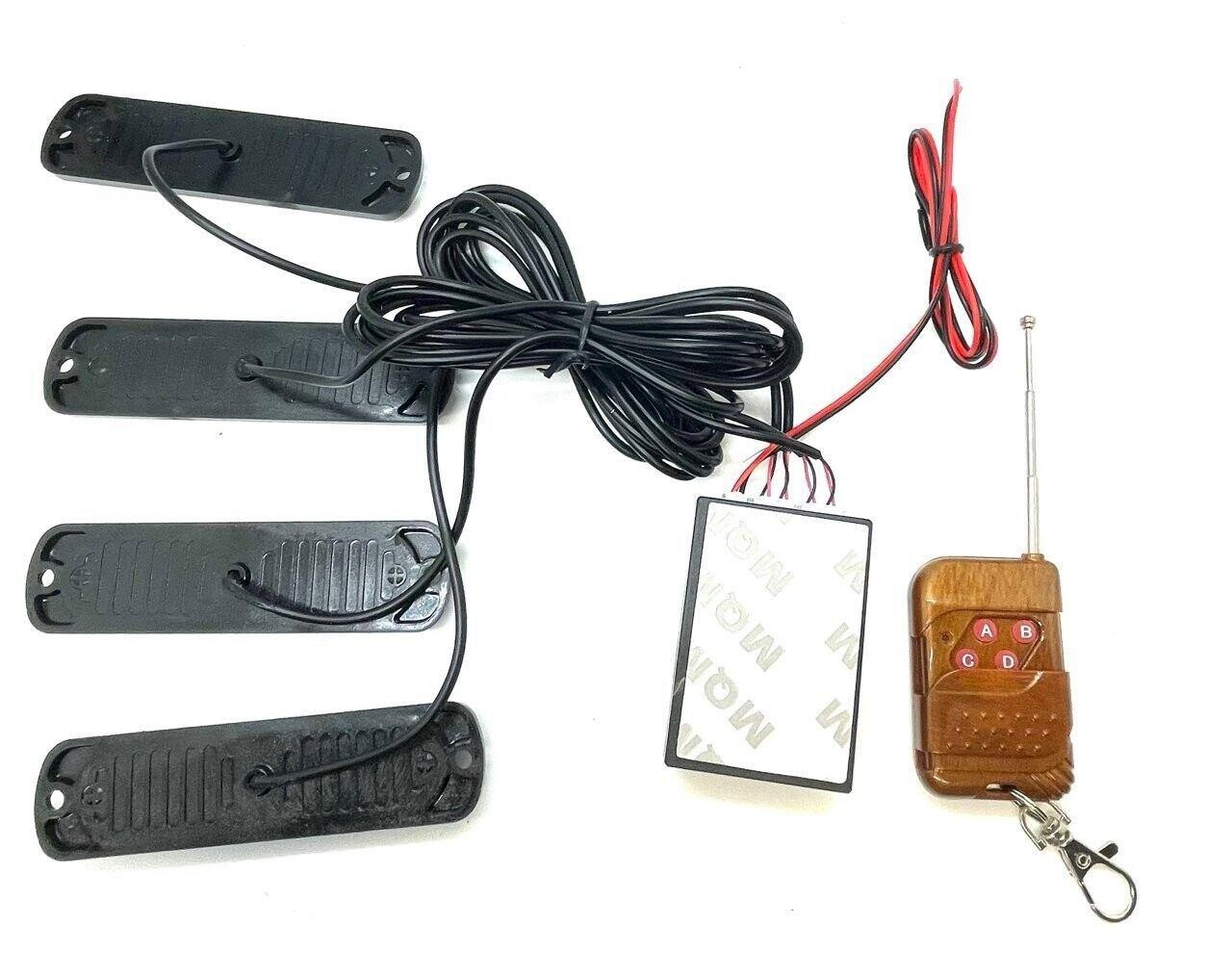 4 x Strobe Led Lights Flashing Recovery Truck Van Remote 12v 24v