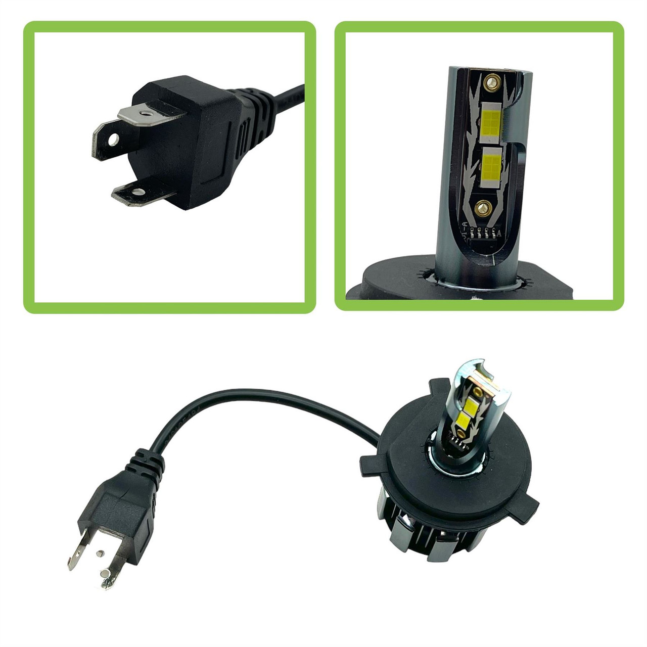 N1 H4 472 LED Headlight Bulbs + Decoders 10000 Lumens! for Renault Trafic 2001-2014