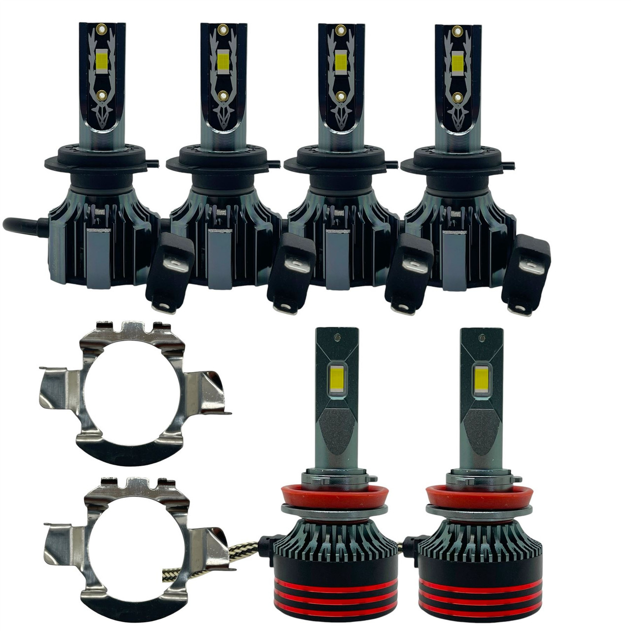 LiteSync N1 H7 x2 + H11 LED Headlight Bulbs low high beam & Fog10000 Lumens! For Vauxhall Zafira C FL 2016-2019