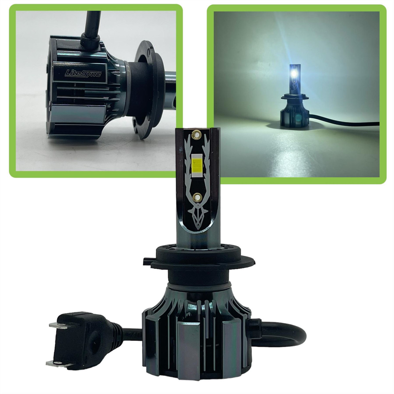 LiteSync N1 H7 x2 + H11 LED Headlight Bulbs low high beam & Fog10000 Lumens! For Vauxhall Zafira C FL 2016-2019