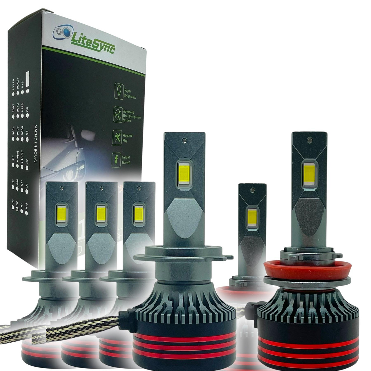 LiteSync H7 & H11 LED Kit for BMW F30/F31 2012-2015 | 13,000Lm Headlight + Fog | CANbus Error-Free
