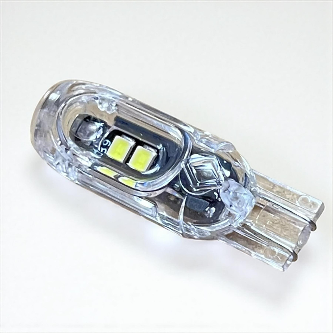 4x Yellow Strobe LED Bulbs + 4x 501 Holders 12V Hideaway Flash Lights