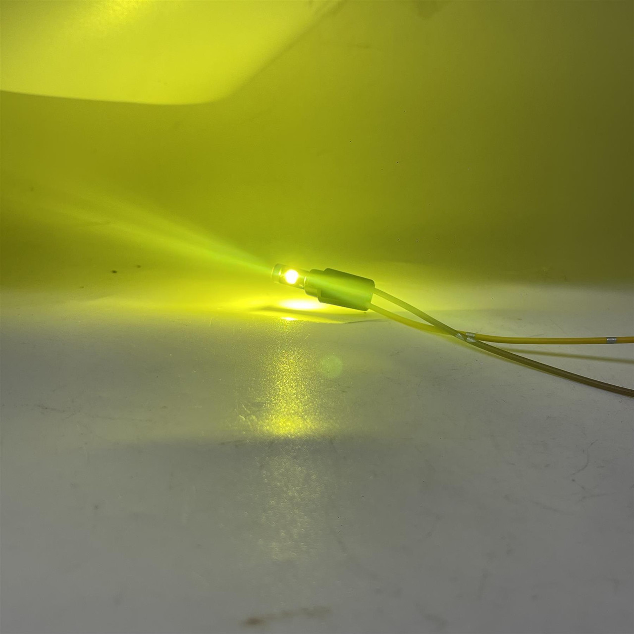 1x T5 286 Canbus LED Bulbs Lemon Yellow for DEPO Angel Eye Headlights