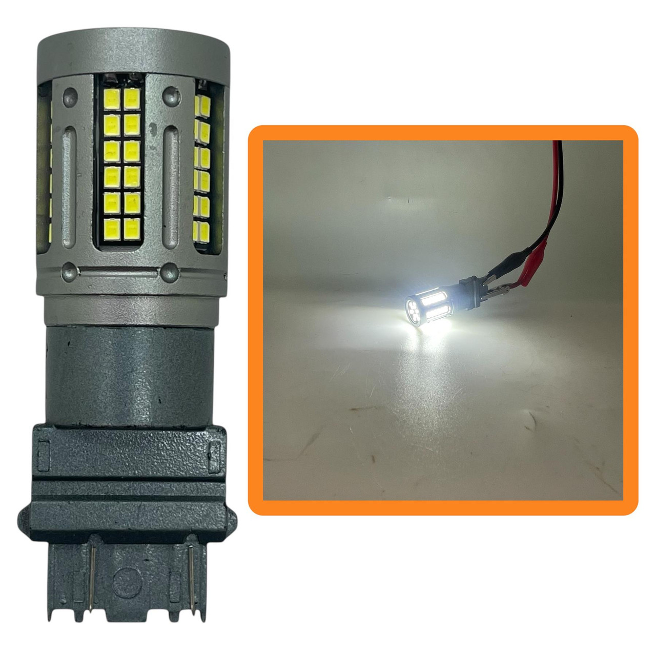 1 x 3057 3155 3457 4057 4114 4157 72 LED white bulb canbus error free reverse Back-up