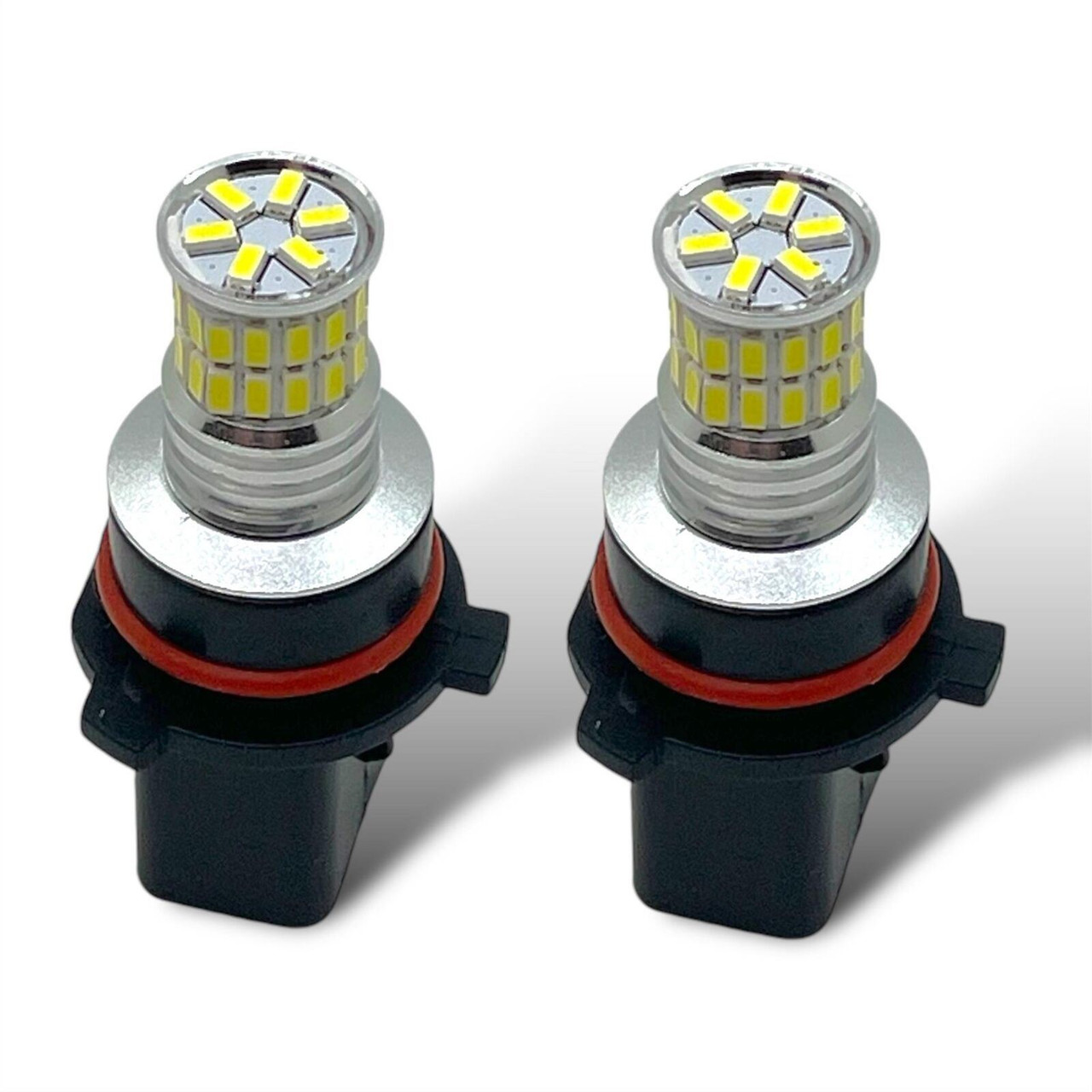 P13W LED DRL Bulbs 36 SMD Canbus 6000K 12V Pair Error Free Daytime Lights