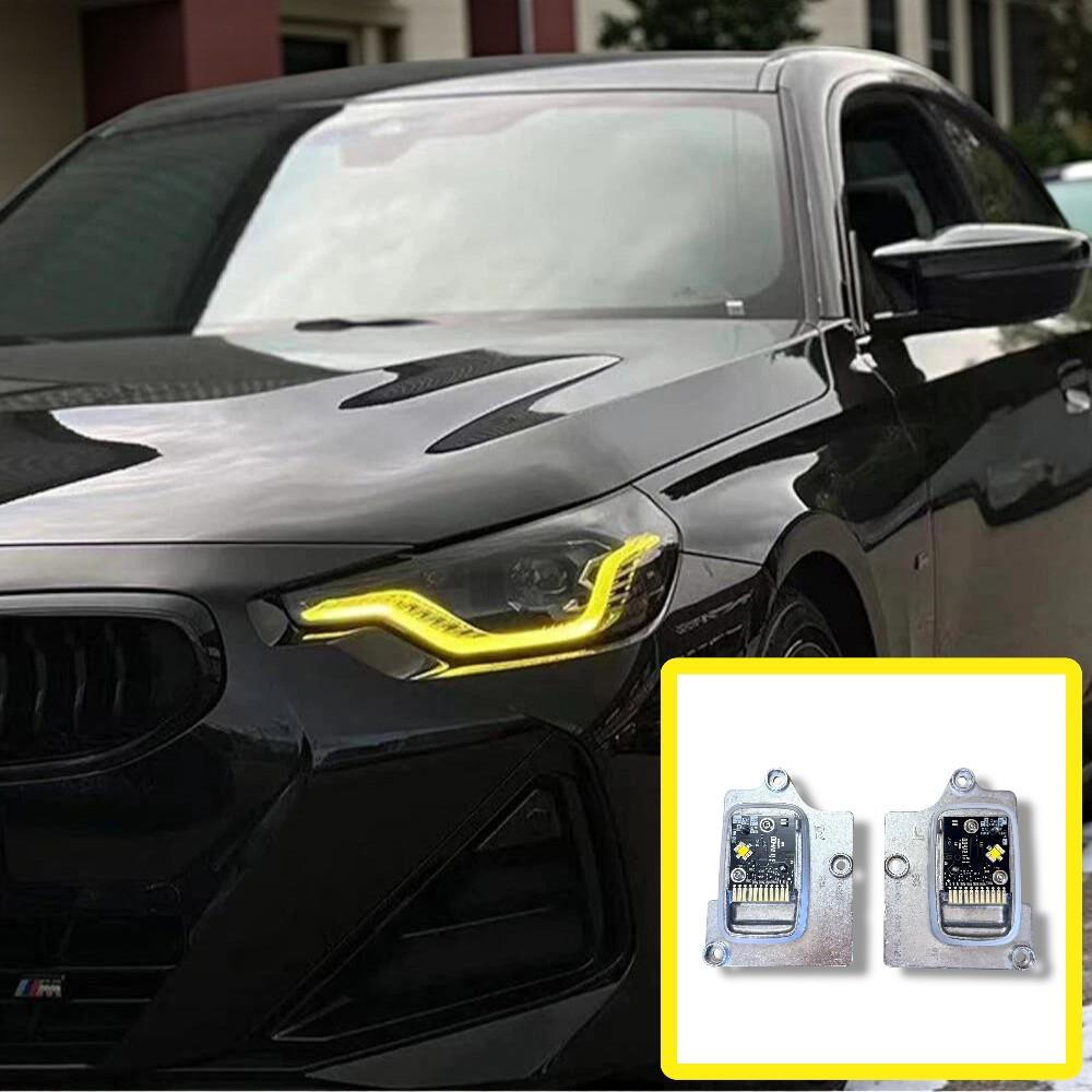 CSL Style Yellow DRL Modules for BMW G42 G87 2 Series Coupe 2022+ Pair
