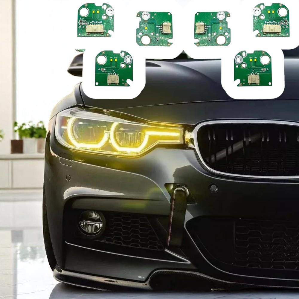 For BMW 3 Series F30 F31 LCI 2015-2019 full LED Lemon Yellow daytime running light PCB 3-piece set 63117419615/63117419610-3/63117419610-6, set