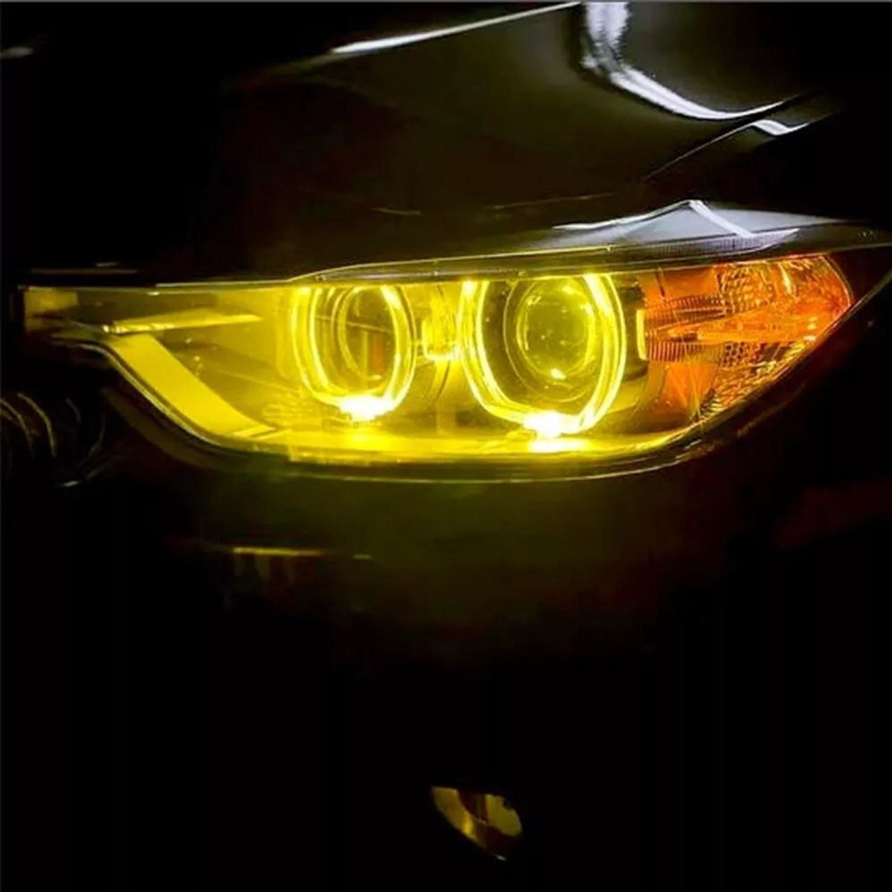 For BMW 3 Series F30/F31 2011-15 Angel Eye LED Light - Lemon Yellow SET 4