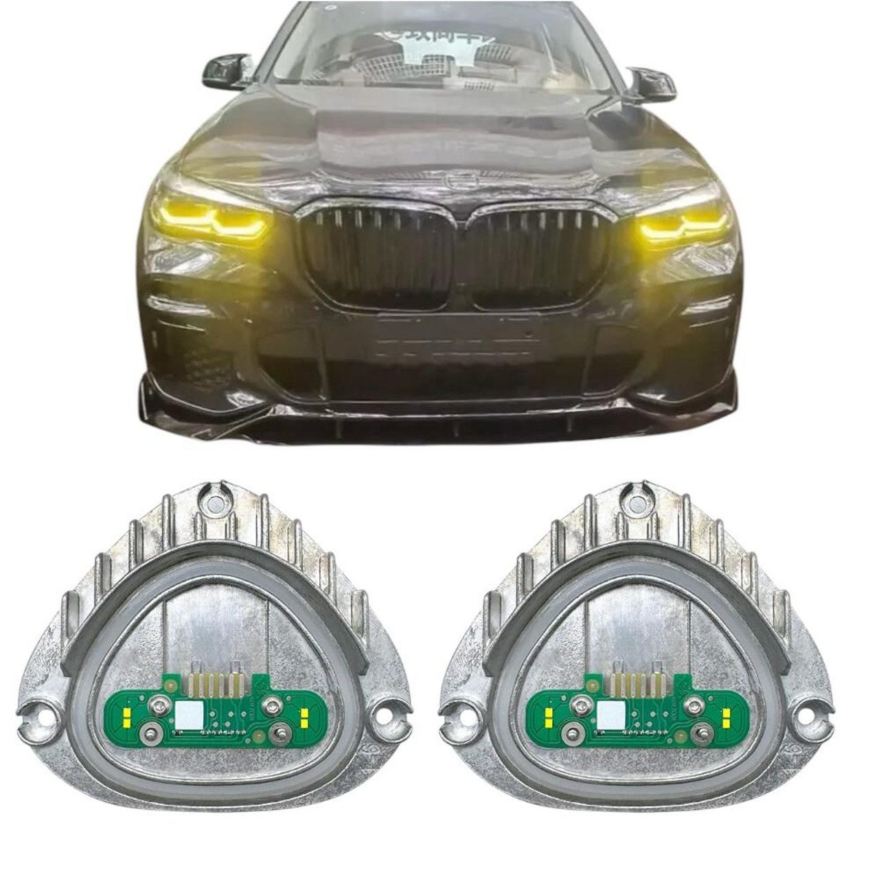 9477985 LED DRL Yellow Pair modules For BMW X5 G05/G06 2019-2023