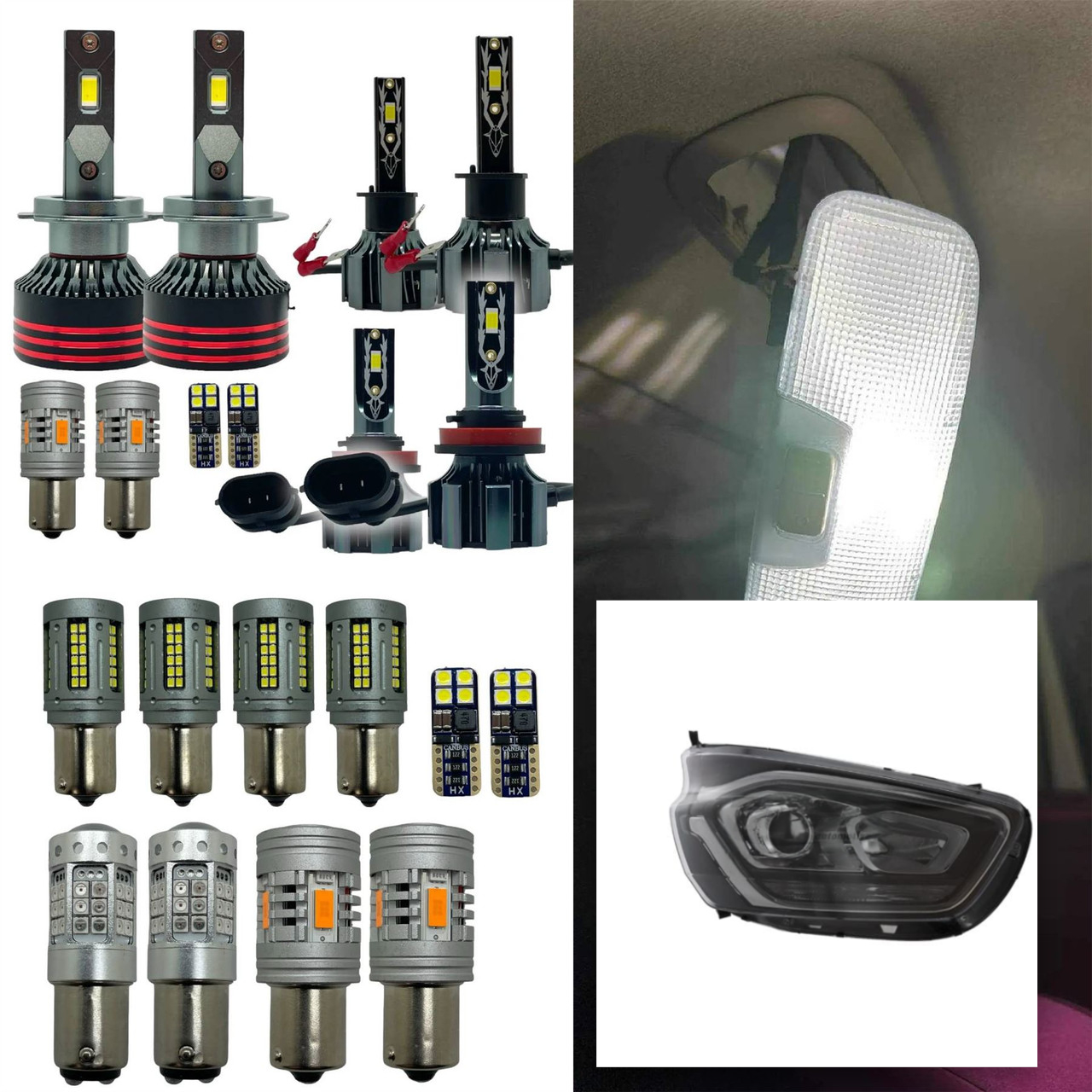 LiteSync Full LED upgrade Kit front, rear & interior for Ford Transit Custom 2016-2024 Projectors