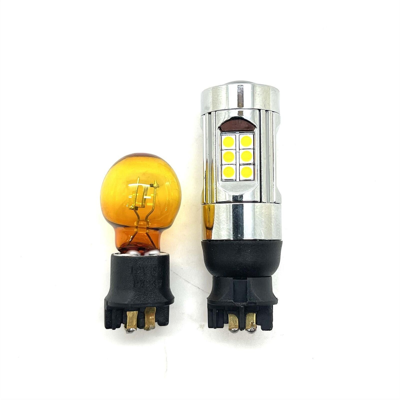 PWY24W Amber Yellow LED Indicator Bulbs Canbus Error Free – Pair