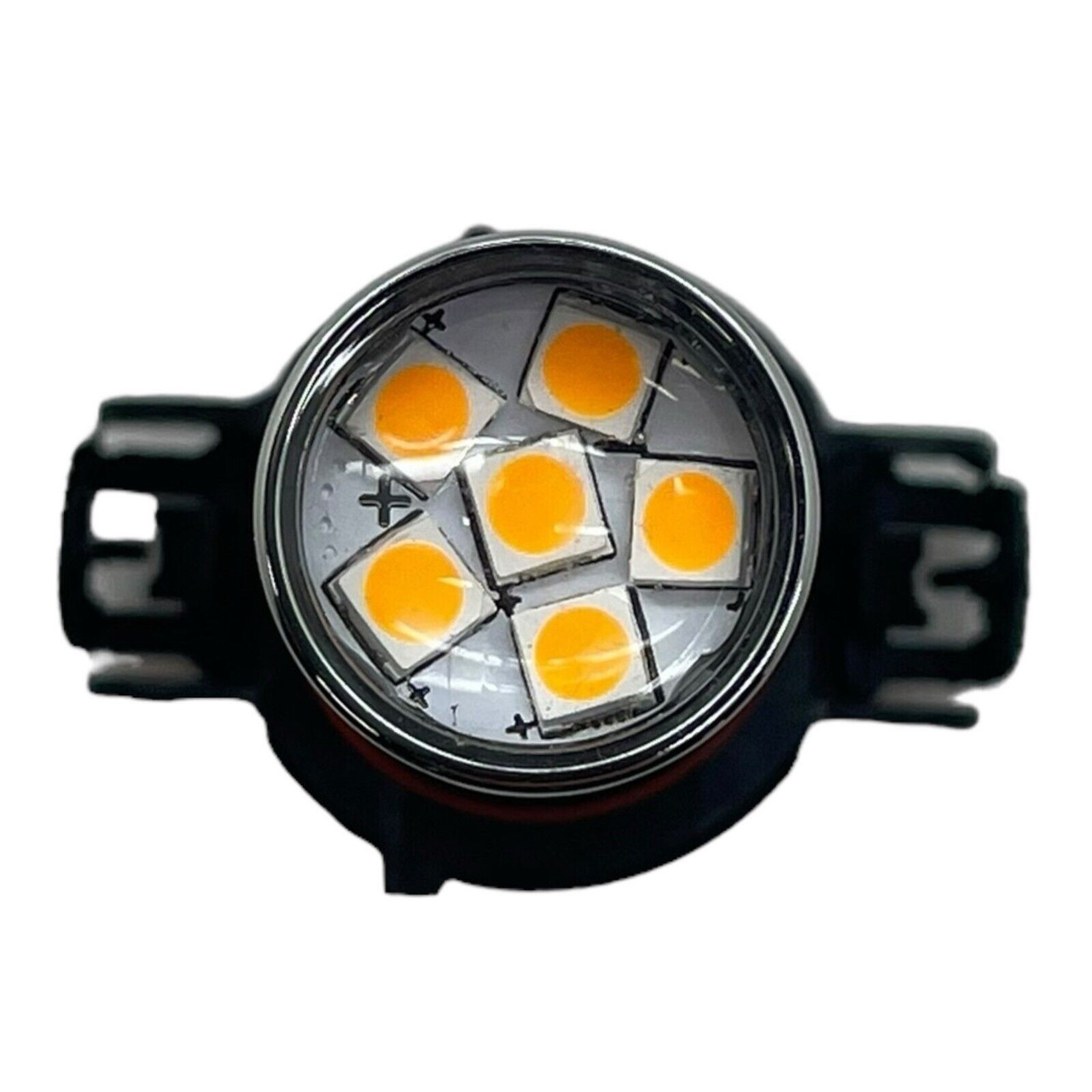 Pair PSY24W LED Amber Indicator Bulbs 24W | Canbus Error-Free 12V-24V [FRONT]