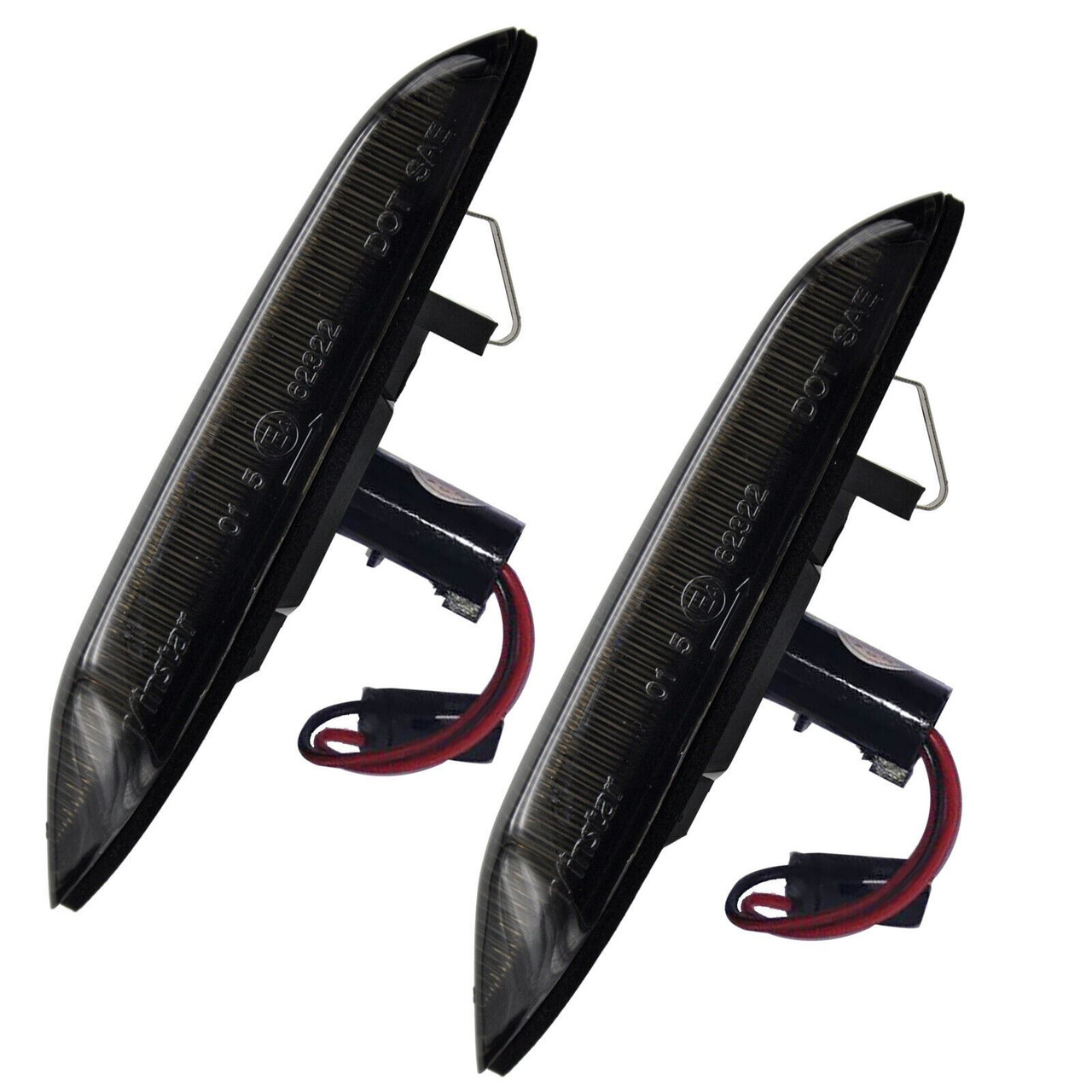 Black smoked LED Dynamic Side Repeaters indicators for BMW 1 Serirs E87 E81 E82