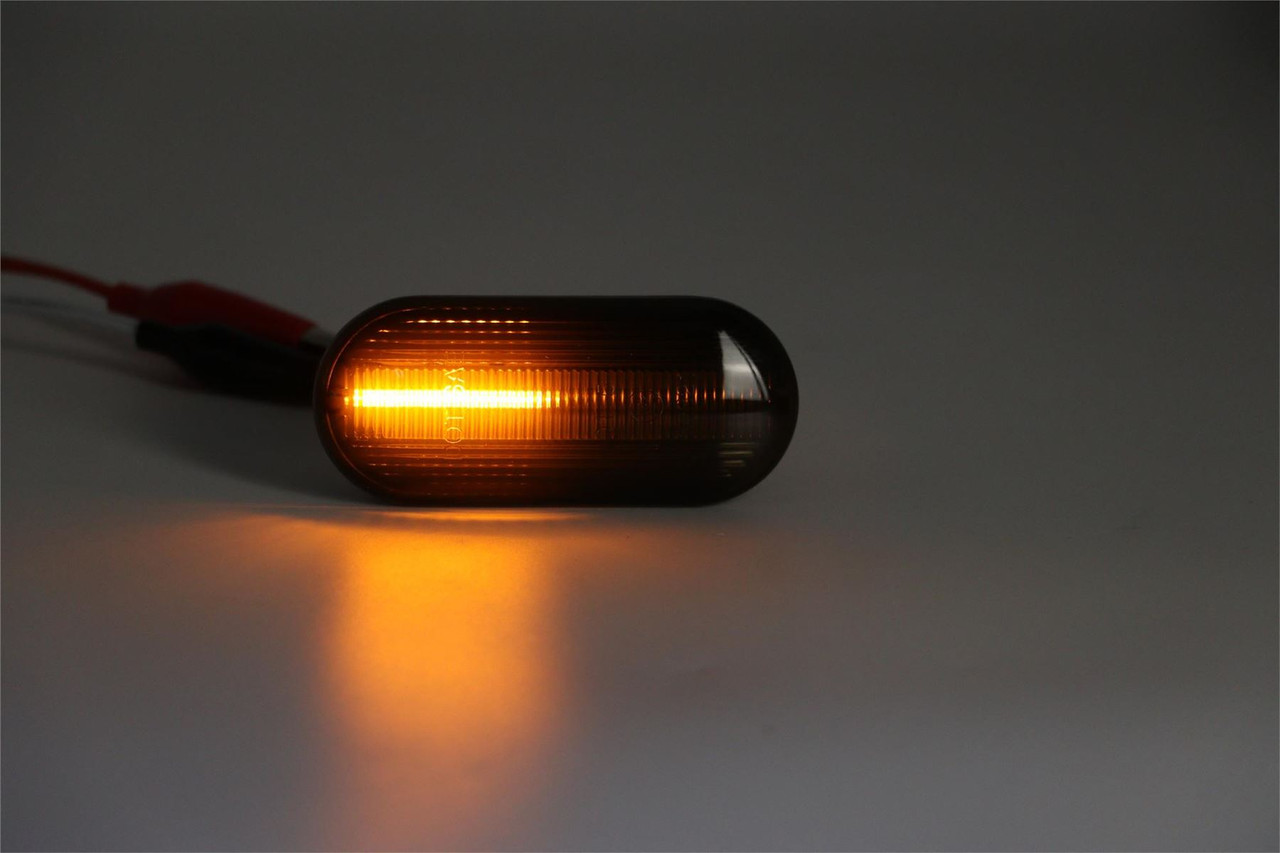 Smoked LED Side Repeaters for VW Seat Skoda Ford | Dynamic Flow | E-Marked
