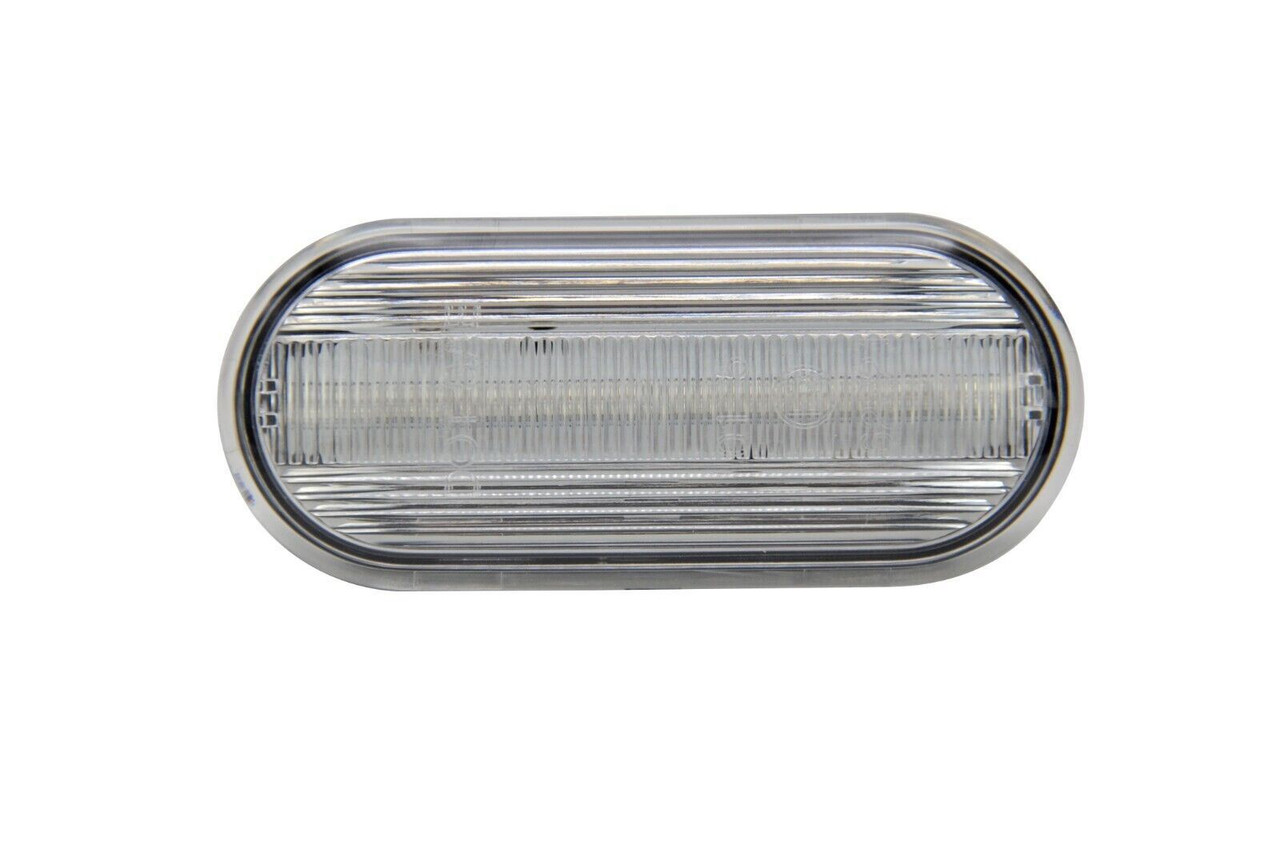Clear LED Side Repeaters for VW Seat Skoda Ford | Dynamic Flow | E-Marked | Pair