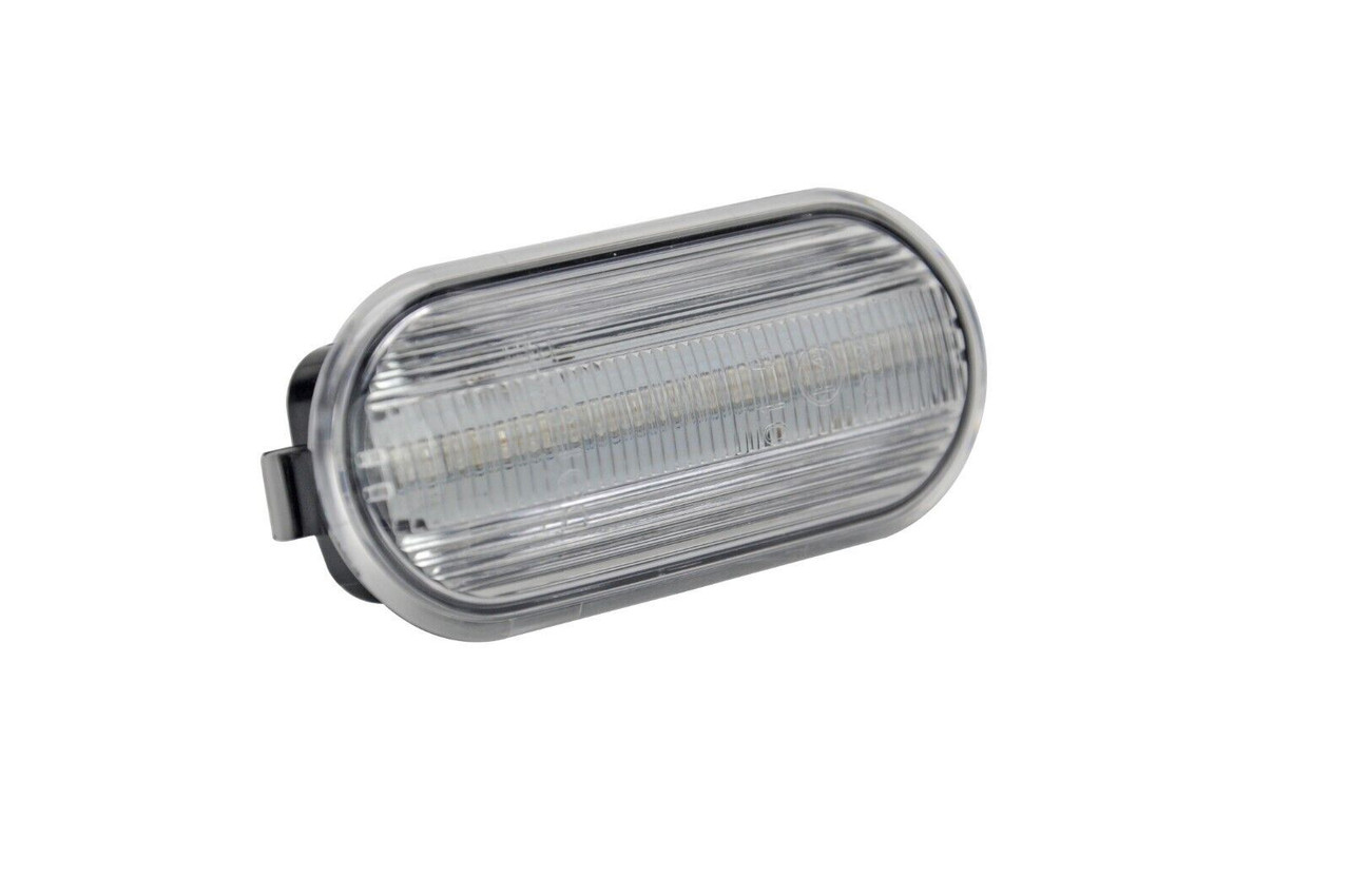 Clear LED Side Repeaters for VW Seat Skoda Ford | Dynamic Flow | E-Marked | Pair