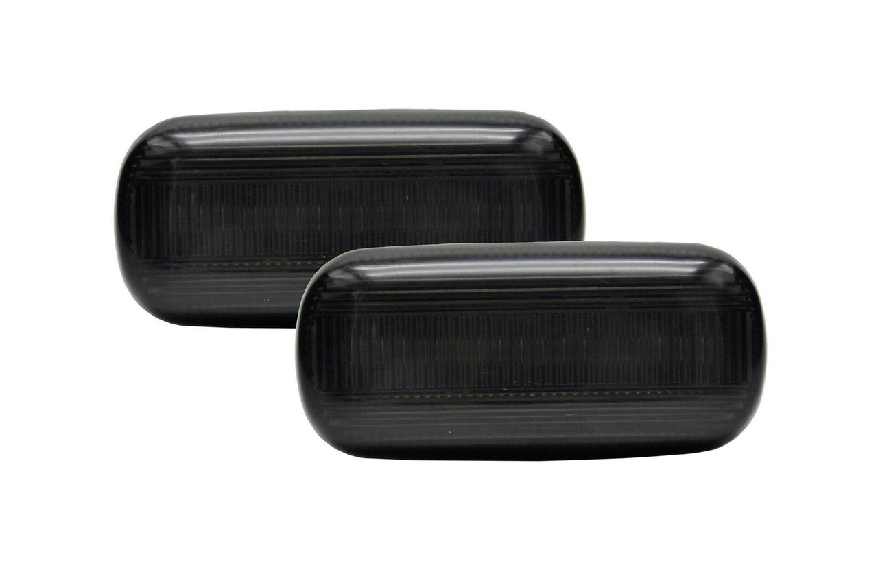 Smoked LED Side Repeaters for Audi A3 A4 A6 | Dynamic Flow | E-Marked | Pair