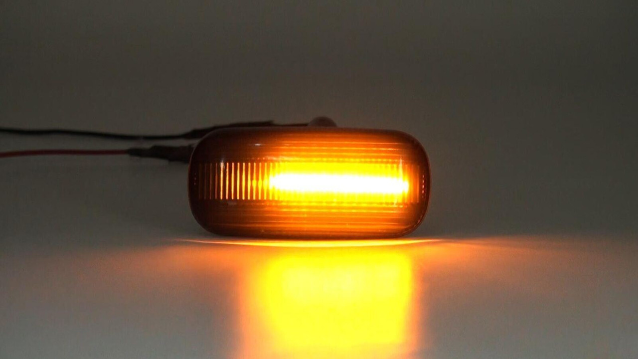 Smoked LED Side Repeaters for Audi A3 A4 A6 | Dynamic Flow | E-Marked | Pair