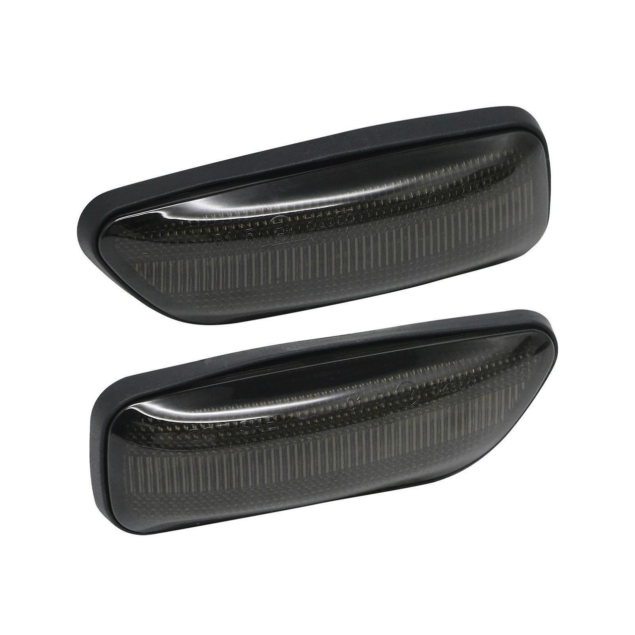 Smoked LED Side Repeaters for Volvo XC70 S60 V70 XC90 | Dynamic | E-Marked | Pair