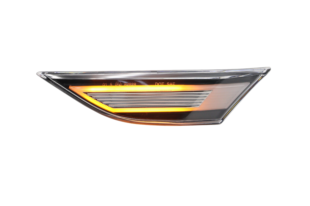 Clear LED Side Markers for Porsche 991 981 718 Boxster Cayman | Dynamic | Pair