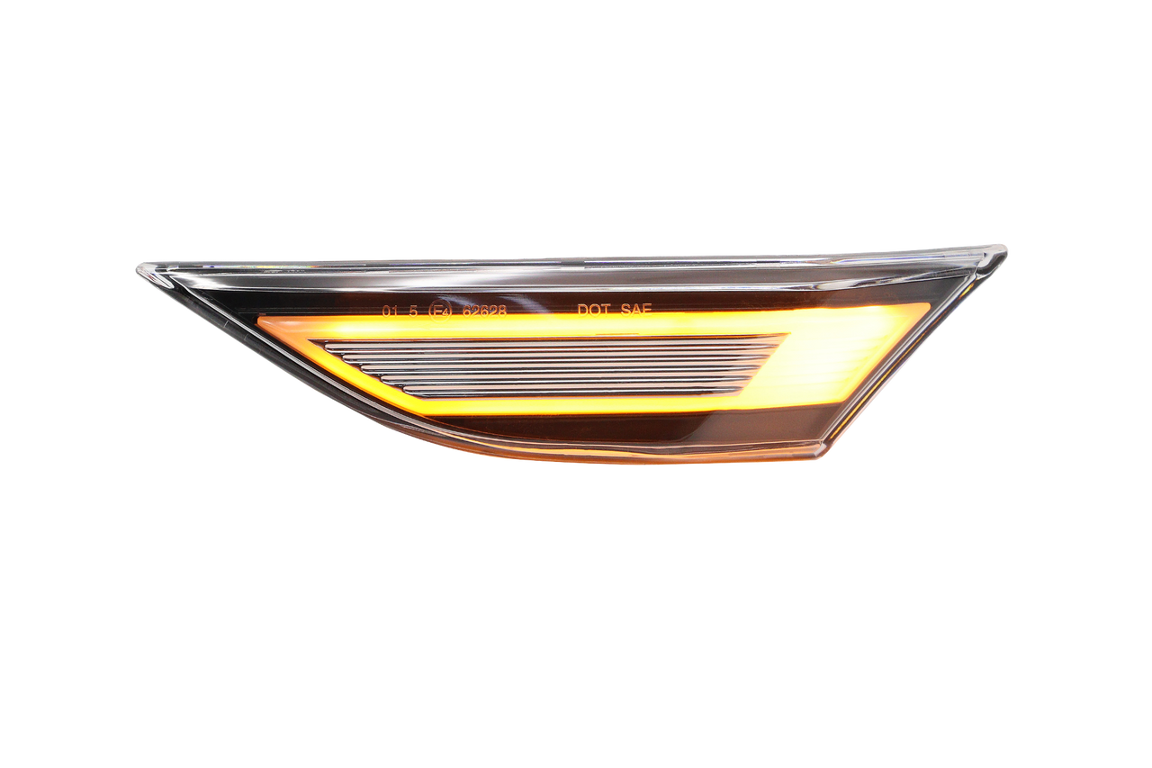 Clear LED Side Markers for Porsche 991 981 718 Boxster Cayman | Dynamic | Pair