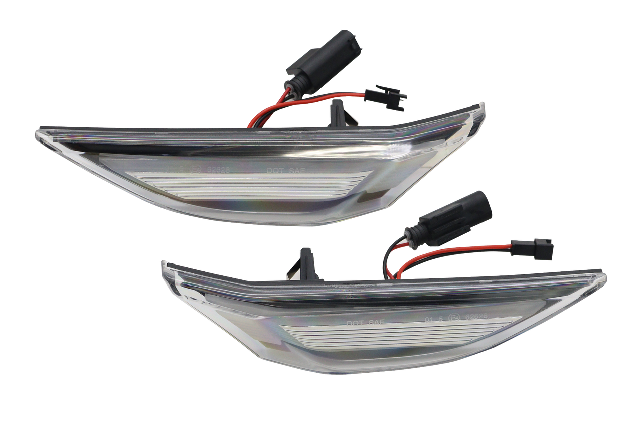Clear LED Side Markers for Porsche 991 981 718 Boxster Cayman | Dynamic | Pair