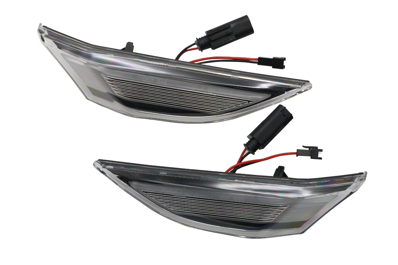 Clear LED Side Markers for Porsche 991 981 718 Boxster Cayman | Dynamic | Pair