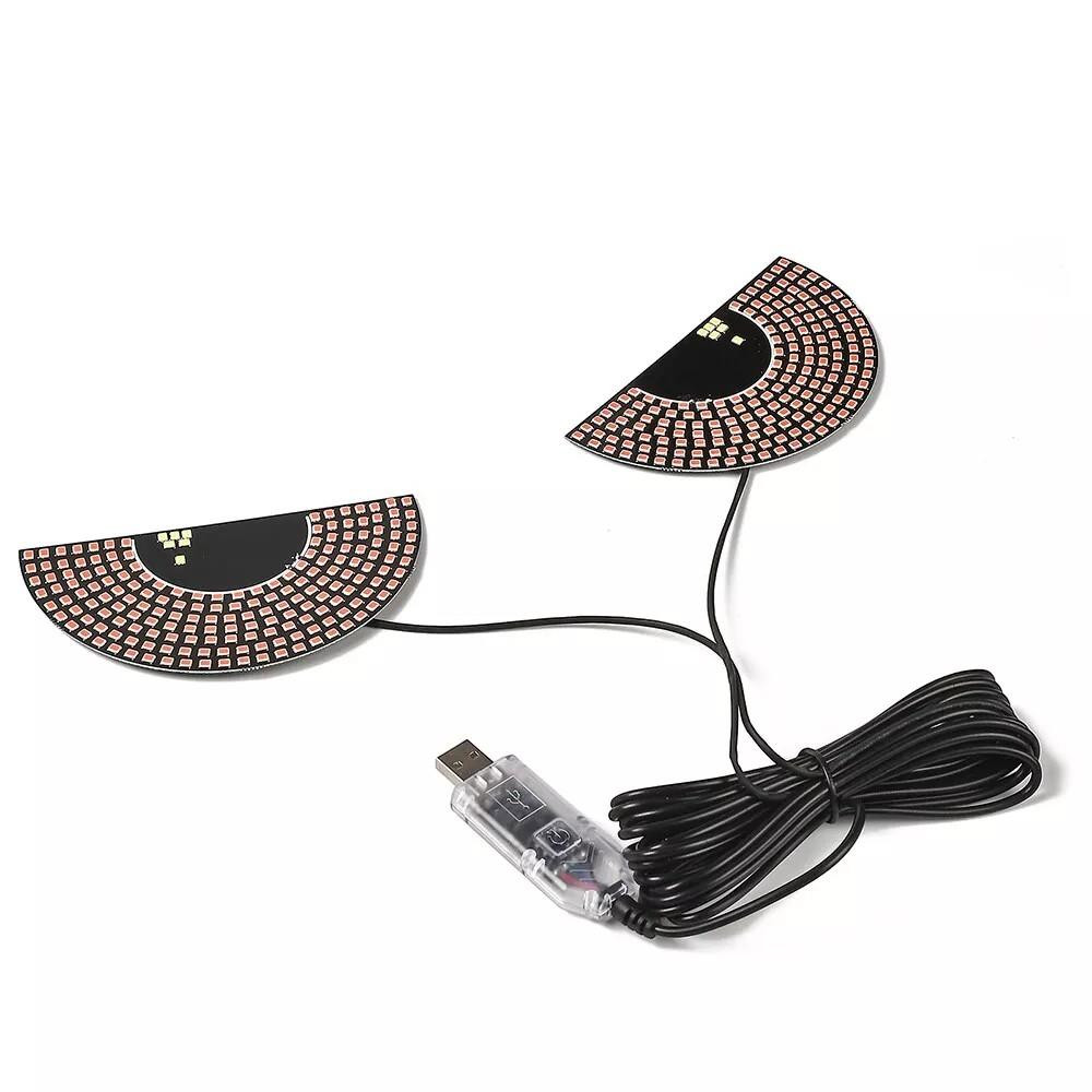 Devil Eyes Red LED Rear Window Light USB Car Strip Lamp Dynamic Flash