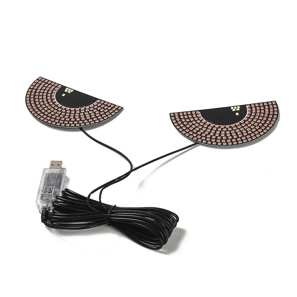 Devil Eyes Red LED Rear Window Light USB Car Strip Lamp Dynamic Flash