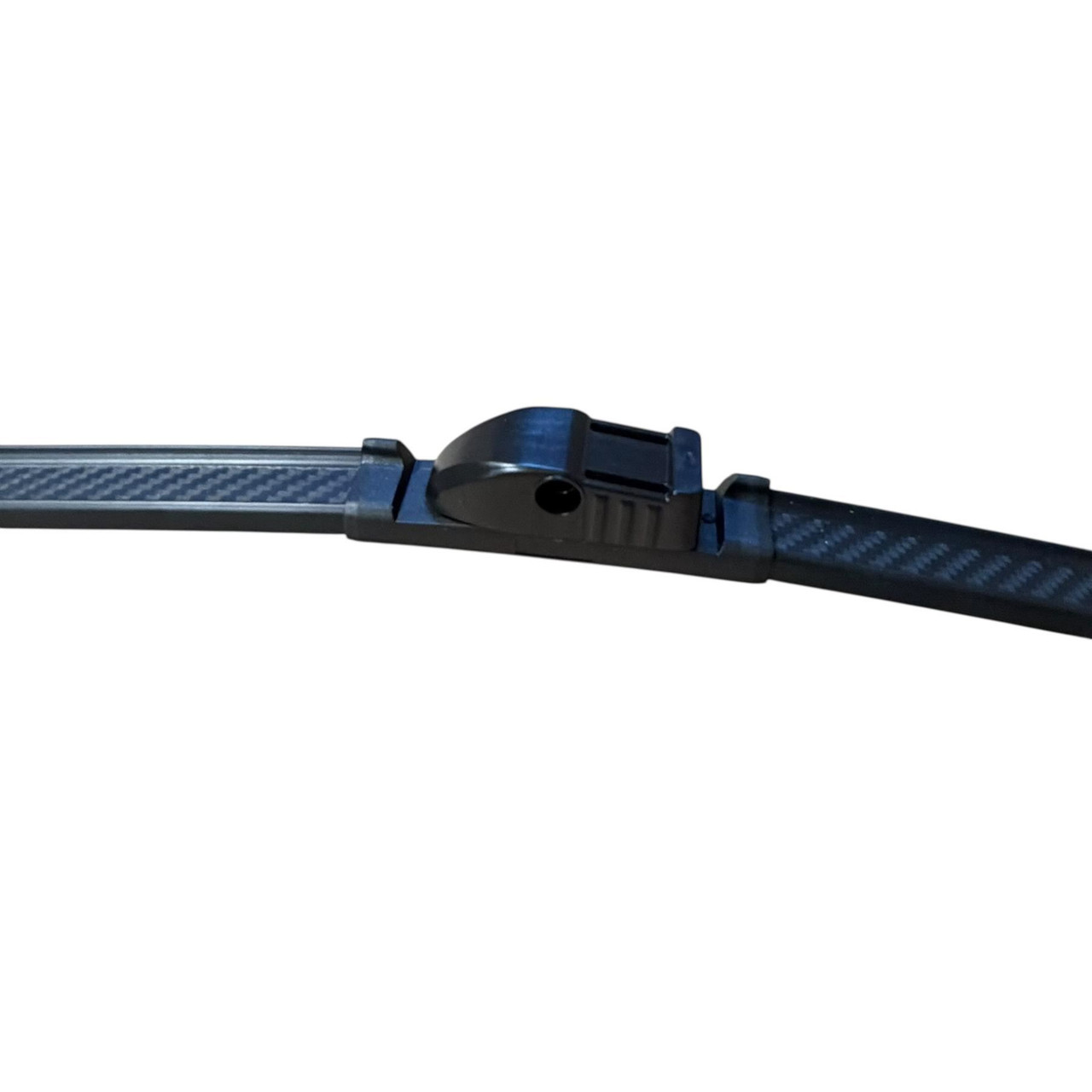 26/17" Carbon Fibre Aero Flat Wiper Blades Pair All-Season Windshield Side Pin Fitting