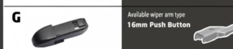 28/18" Carbon Fibre Aero Flat Wiper Blades Pair All-Season Windshield 16mm Push Button Fitting