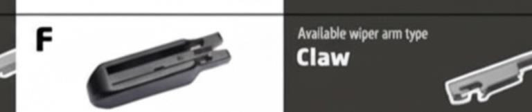 22/22" Carbon Fibre Aero Flat Wiper Blades Pair All-Season Windshield Claw Fitting