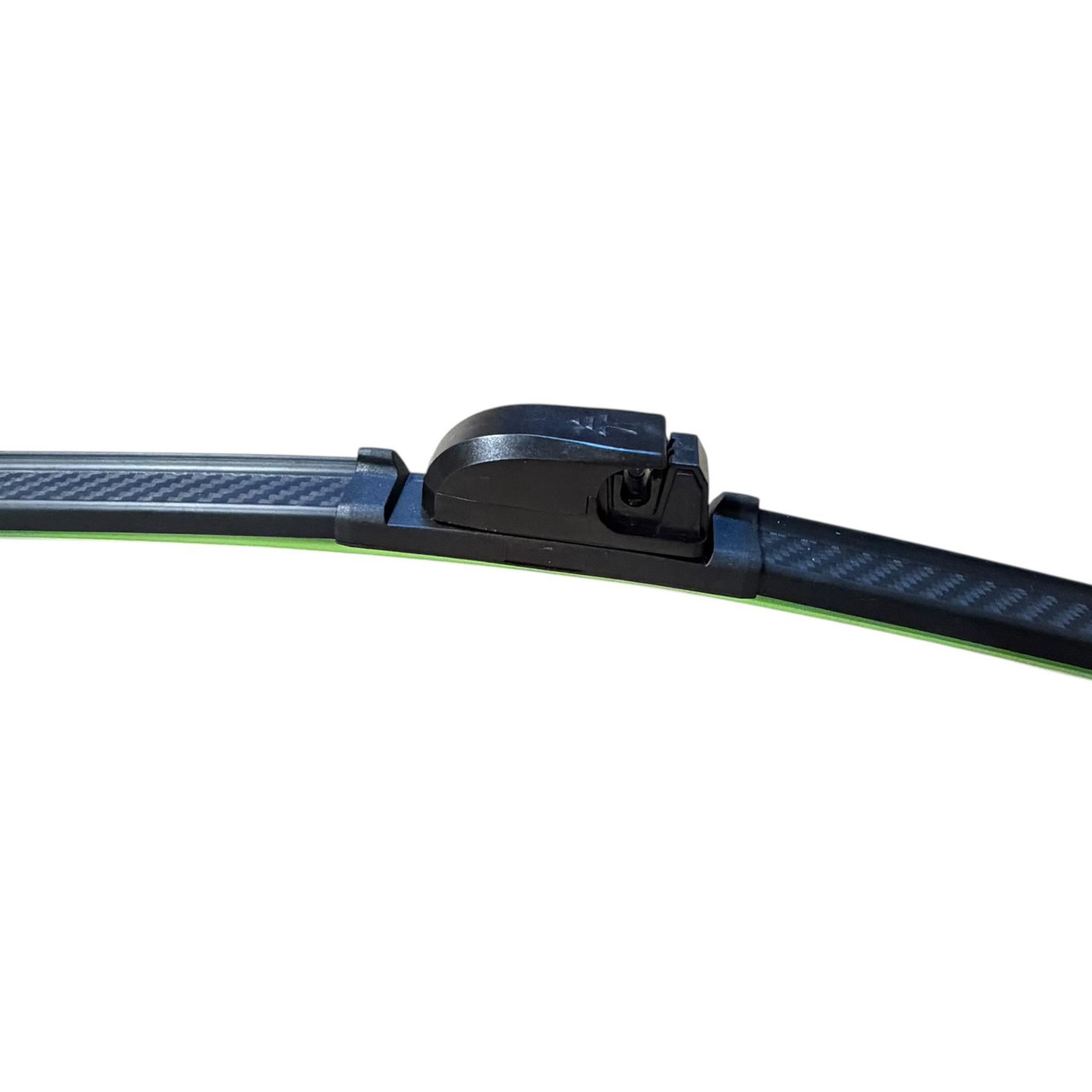 22/22" Carbon Fibre Aero Flat Wiper Blades Pair All-Season Windshield V-Block Clip
