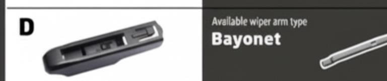 26/22" Carbon Fibre Aero Flat Wiper Blades Pair All-Season Windshield Bayonet Fitting