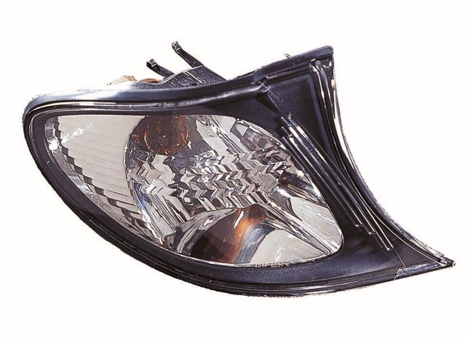 For BMW E46 4 &amp; 5 Door 2001-2005 Clear Black Surround Front Indicator Right OS