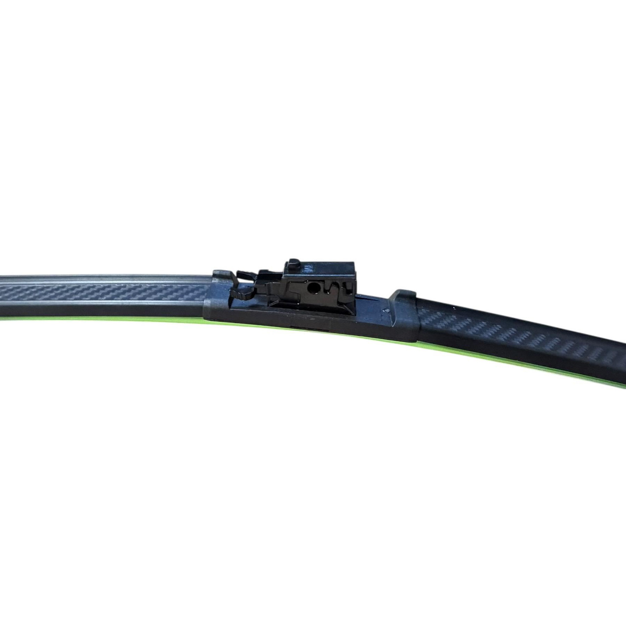 26/22" Carbon Fibre Aero Flat Wiper Blades Pair All-Season Windshield Cover Lock Fitting