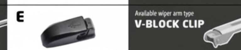 26/22" Carbon Fibre Aero Flat Wiper Blades Pair All-Season Windshield V-Block Clip