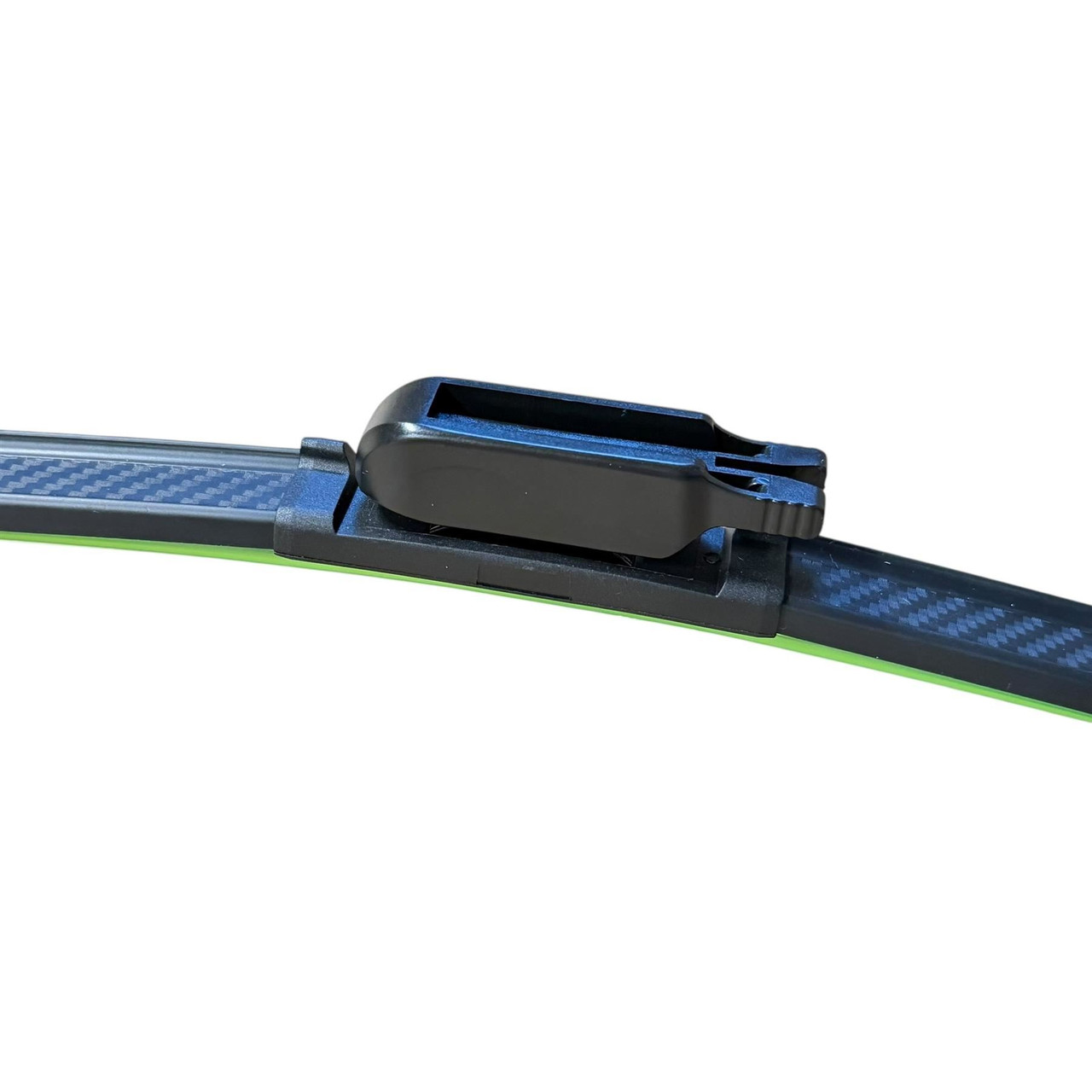 22/21" Carbon Fibre Aero Flat Wiper Blades Pair All-Season Windshield Claw Fitting