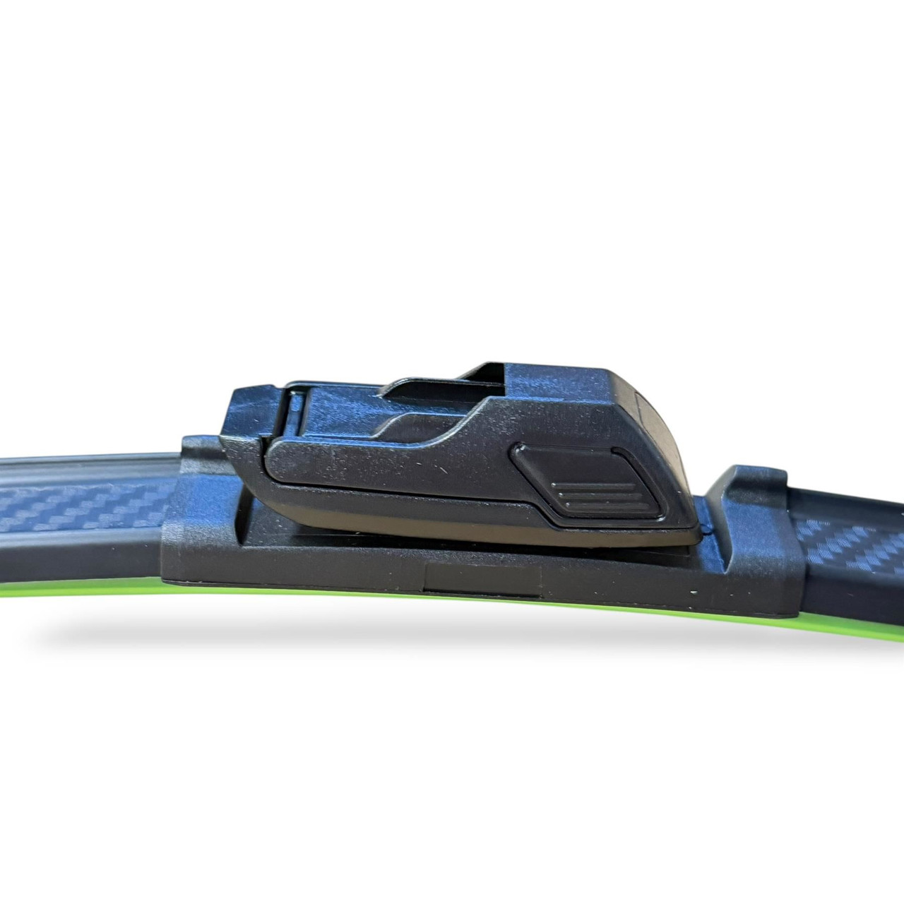 24/18" Carbon Fibre Aero Flat Wiper Blades Pair All-Season Windshield Hook Fitting