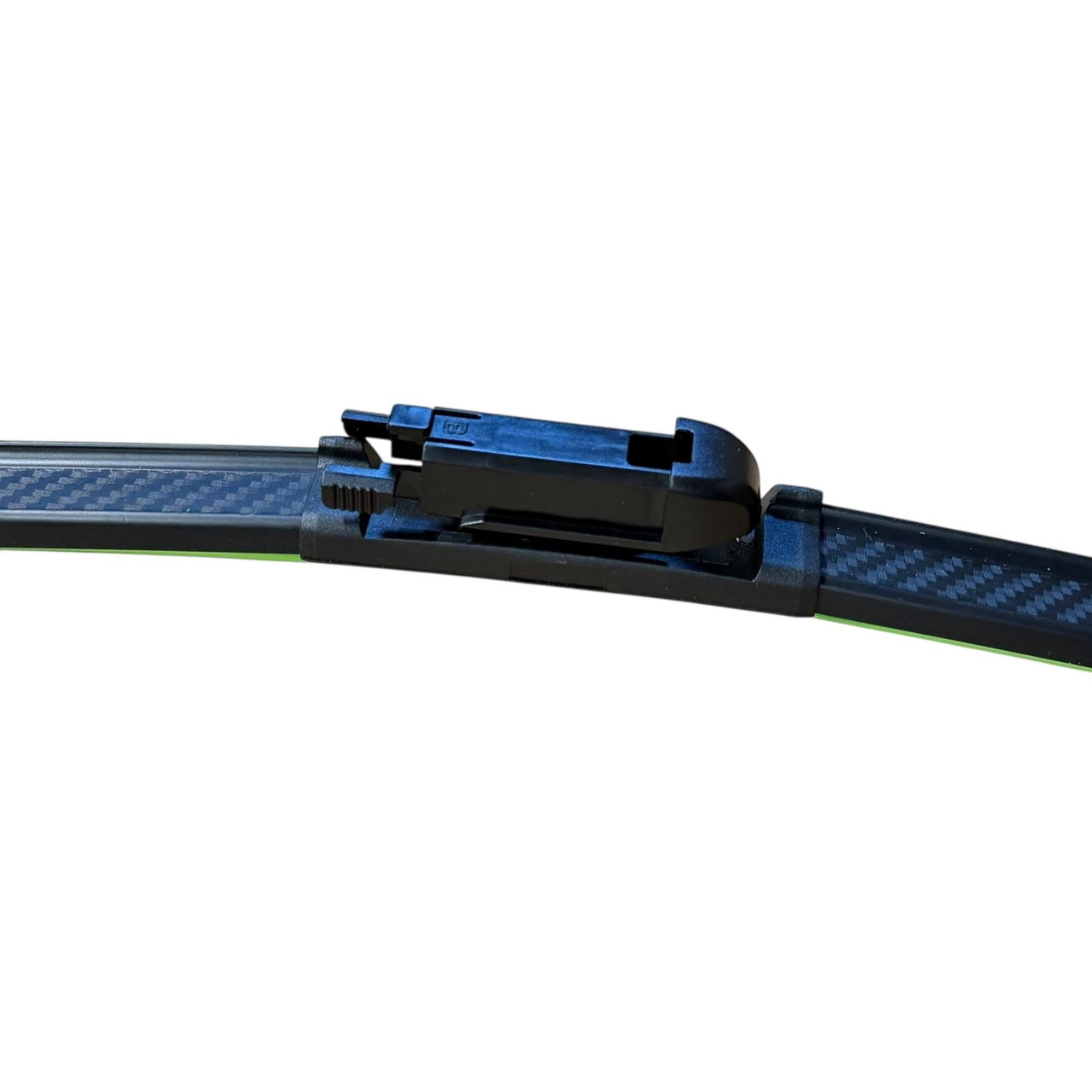 23/21" Carbon Fibre Aero Flat Wiper Blades Pair All-Season Windshield Pinch Tab Fitting