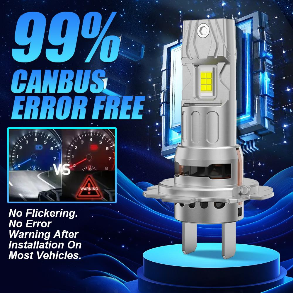 LiteSync M29 H7 H18 LED Headlight Bulbs 10000LM 6000K CanBus 60W 12V Pair [HIGH BEAM]