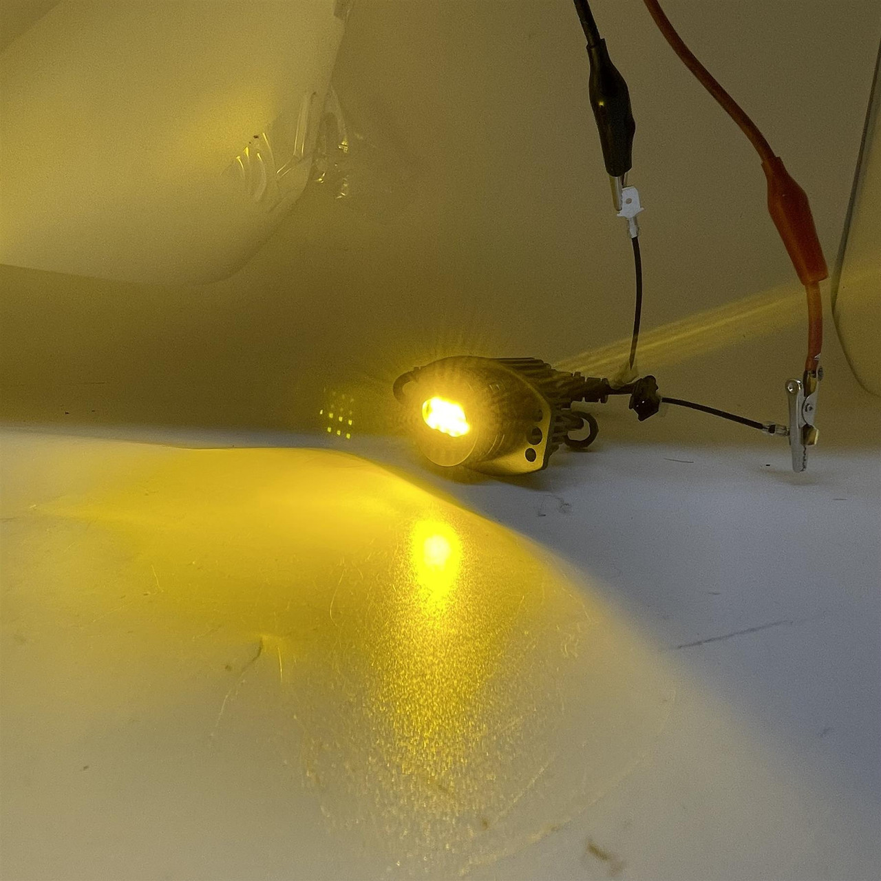 80W Lemon yellow Angel eye LED Bulbs For BMW 3 SERIES E90 E91 2005-08 X5 E70 Halo ring