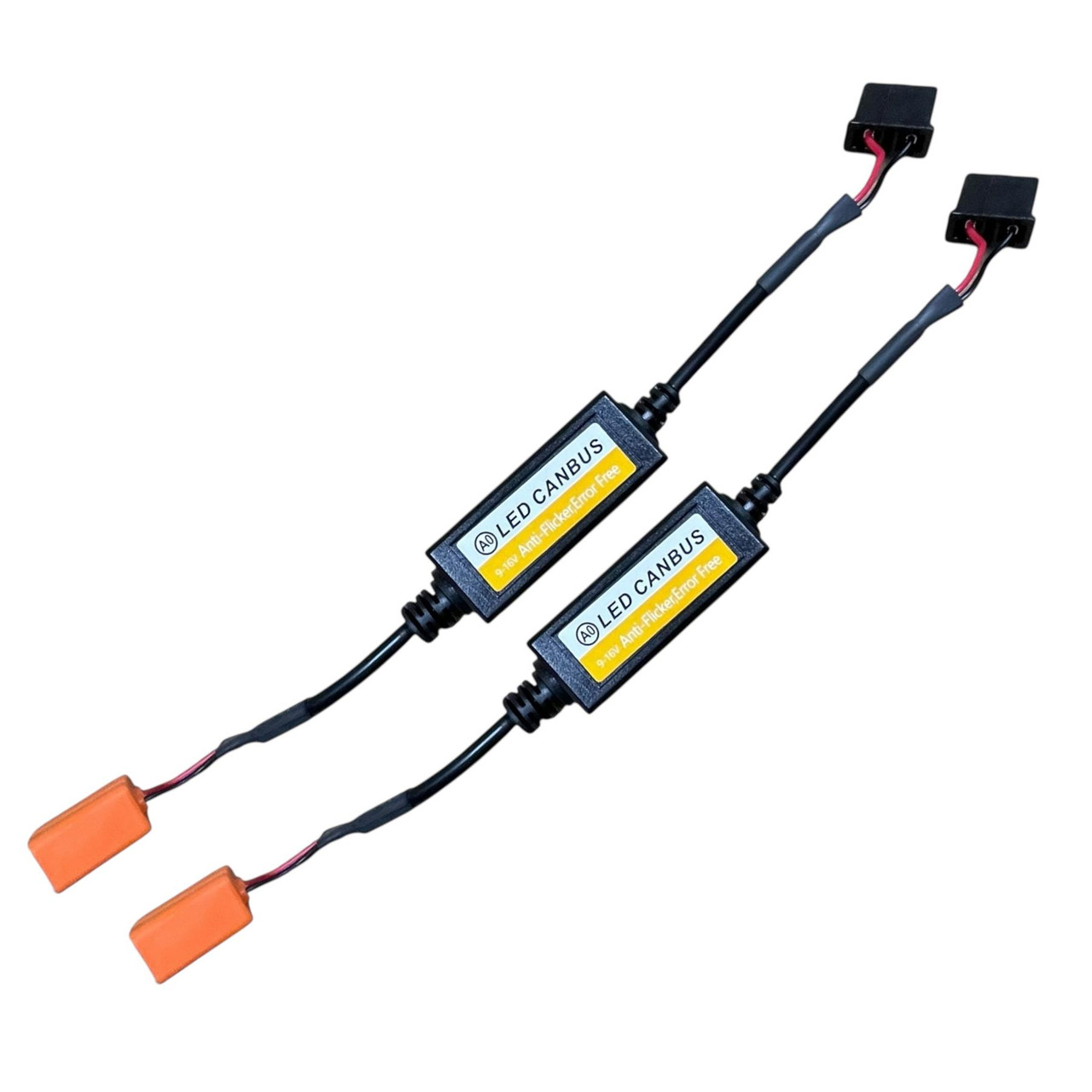 Pair 12V H7 H18 LED Canbus Decoders | Anti-Flicker Resistors | Waterproof Set
