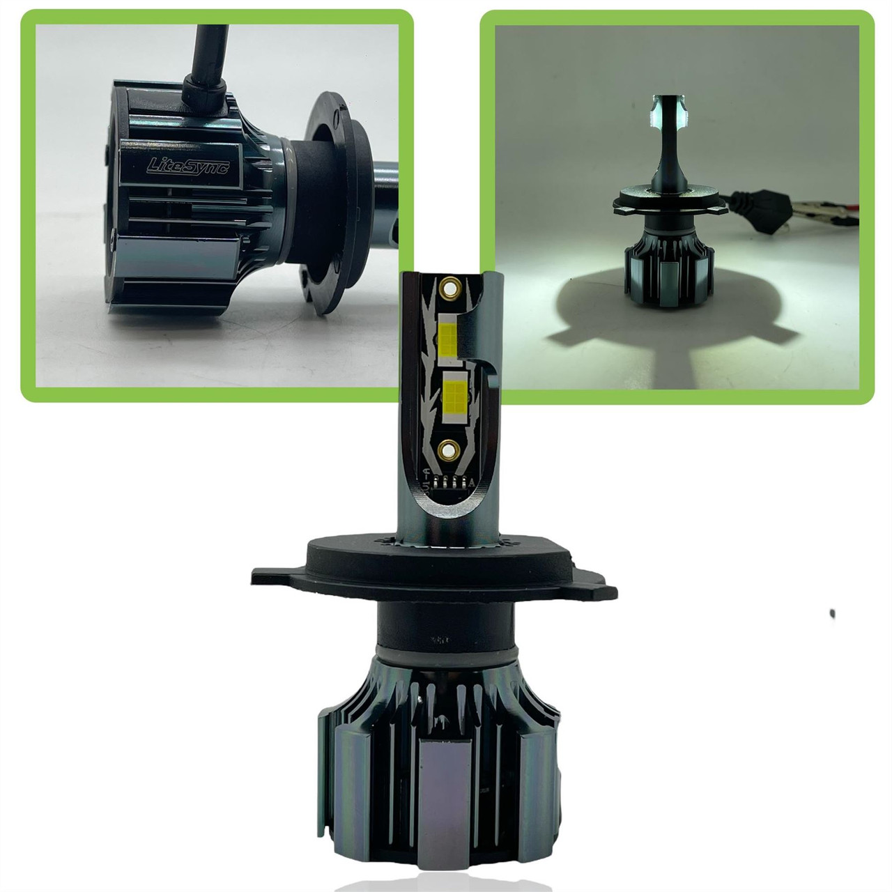 N1 H4 472 LED Headlight Bulbs Kit with Decoders and 501 Sidelights – 10000 Lumens – CANBUS Error-Free – Fits Renault Trafic / Vauxhall Vivaro 2001–2014