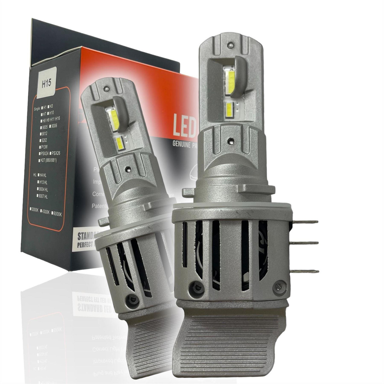 Complete LED Headlight & Fog Light Upgrade Kit – H7 Low Beam, H15 High Beam/DRL, H11 Front Fog – Error-Free Plug and Play – Fits VW Golf MK6 (2009–2012) & MK7 Pre-Facelift (2012–2016)