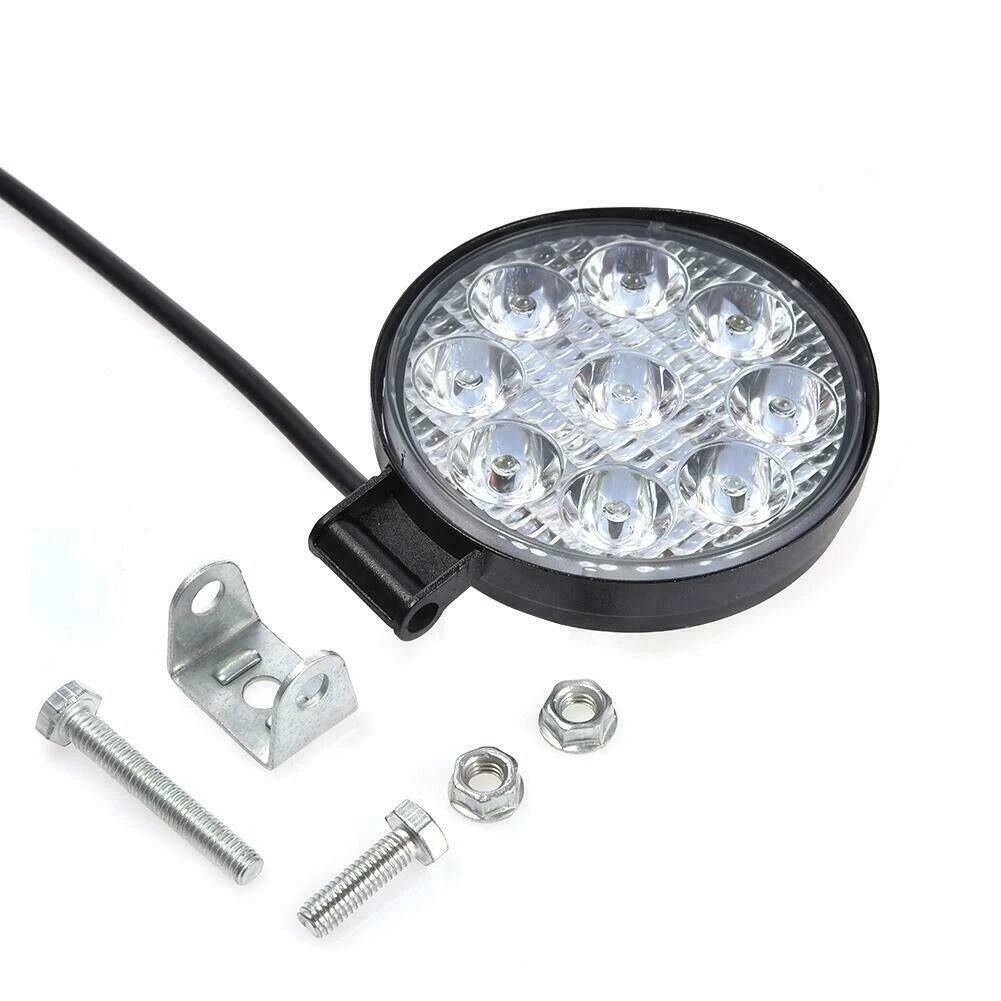 8 x 27W White Round 12v 24v LED Mini work driving spot light reverse offroad