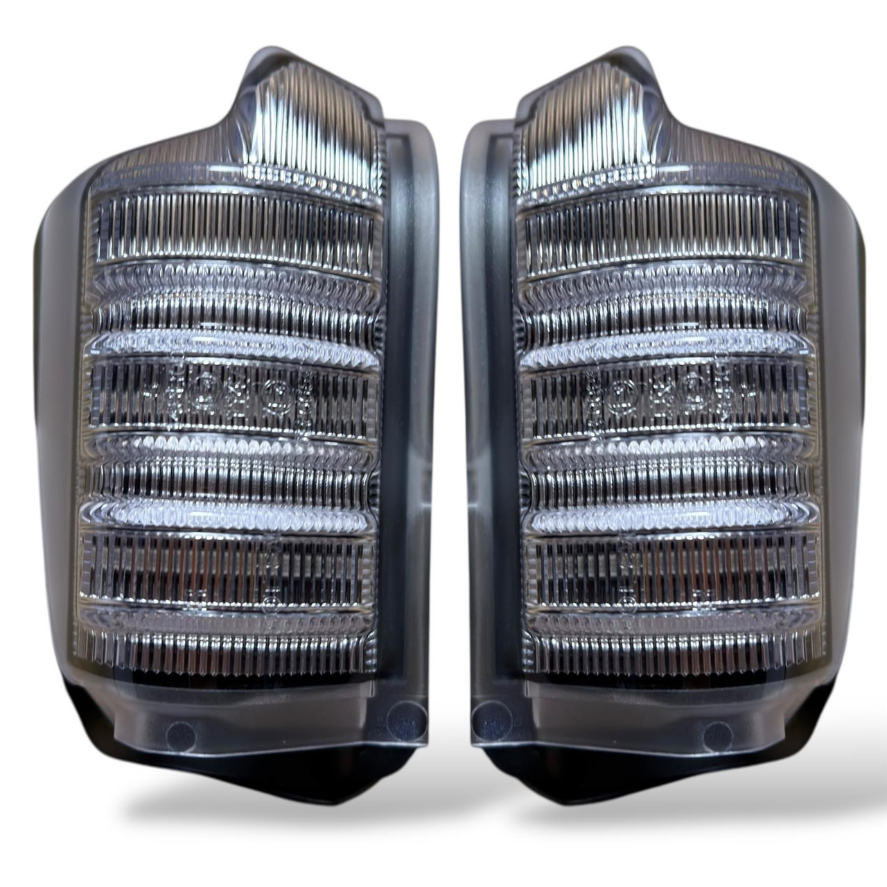 Dynamic LED Side Mirror indicator lights Clear for Mercedes Sprinter VW Crafter